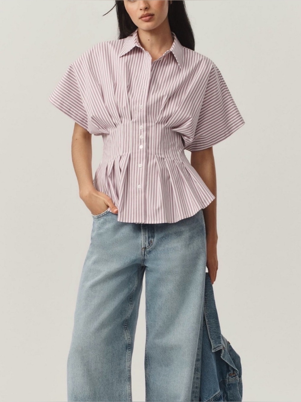 EXQUISE Striped Top